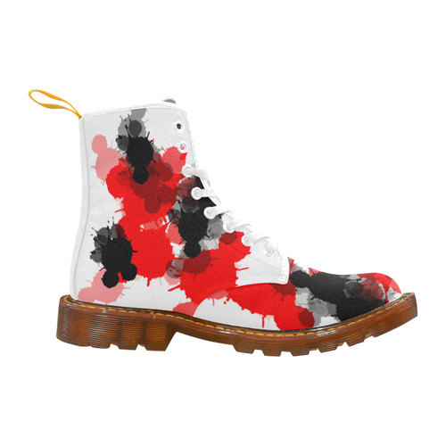 Ink Splatter Martin Boots For Women Model 1203H