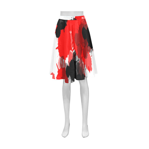 Ink Splatter Athena Women's Short Skirt (Model D15)