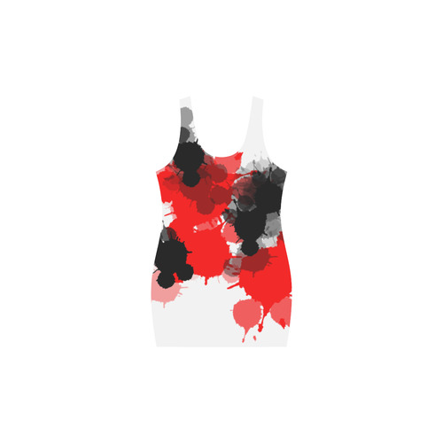 Ink Splatter Medea Vest Dress (Model D06)