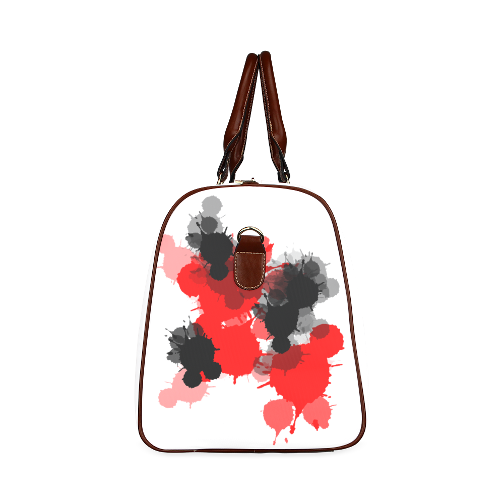 Ink Splatter Waterproof Travel Bag/Large (Model 1639)