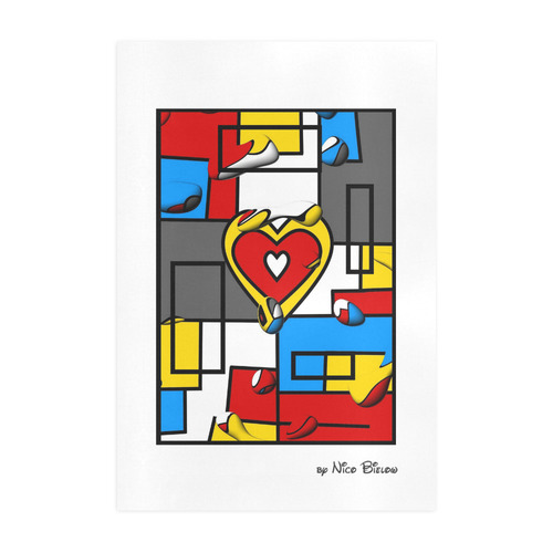 Right in the heart by Nico Bielow Art Print 19‘’x28‘’