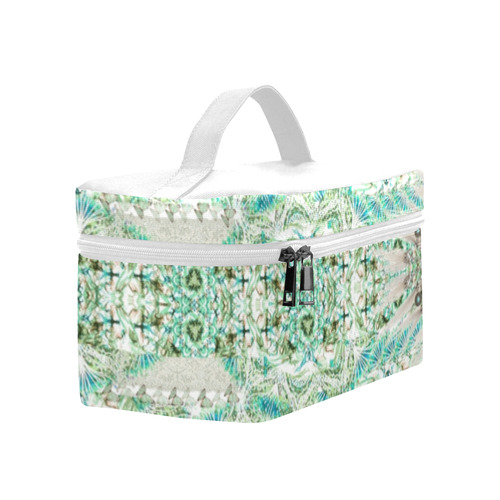 BUTTERFLY DANCE TEAL V Cosmetic Bag/Large (Model 1658)