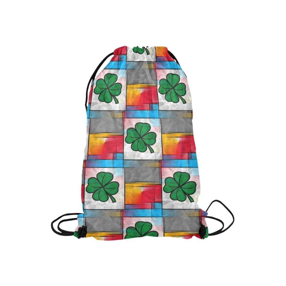 Luck by Popart Lover Small Drawstring Bag Model 1604 (Twin Sides) 11"(W) * 17.7"(H)