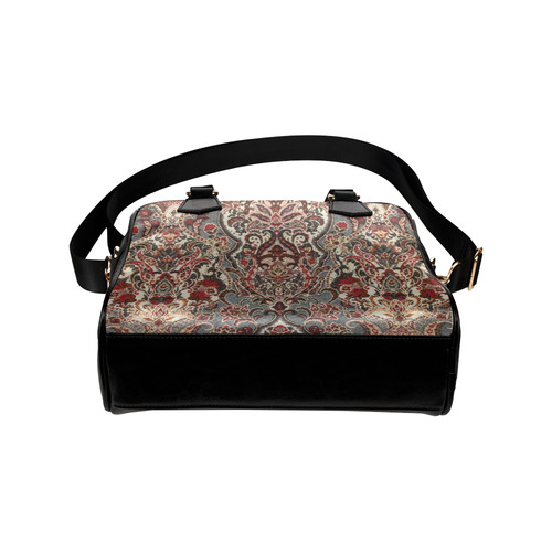 Vintage Floral Persian Rug Pattern Shoulder Handbag (Model 1634) | ID ...