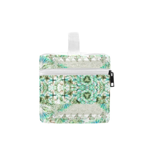 BUTTERFLY DANCE TEAL V Cosmetic Bag/Large (Model 1658)