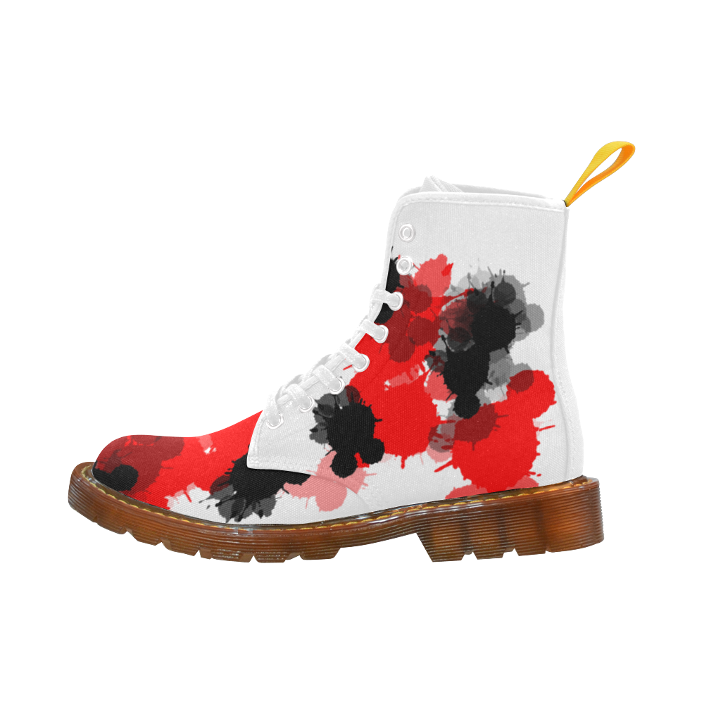 Ink Splatter Martin Boots For Women Model 1203H