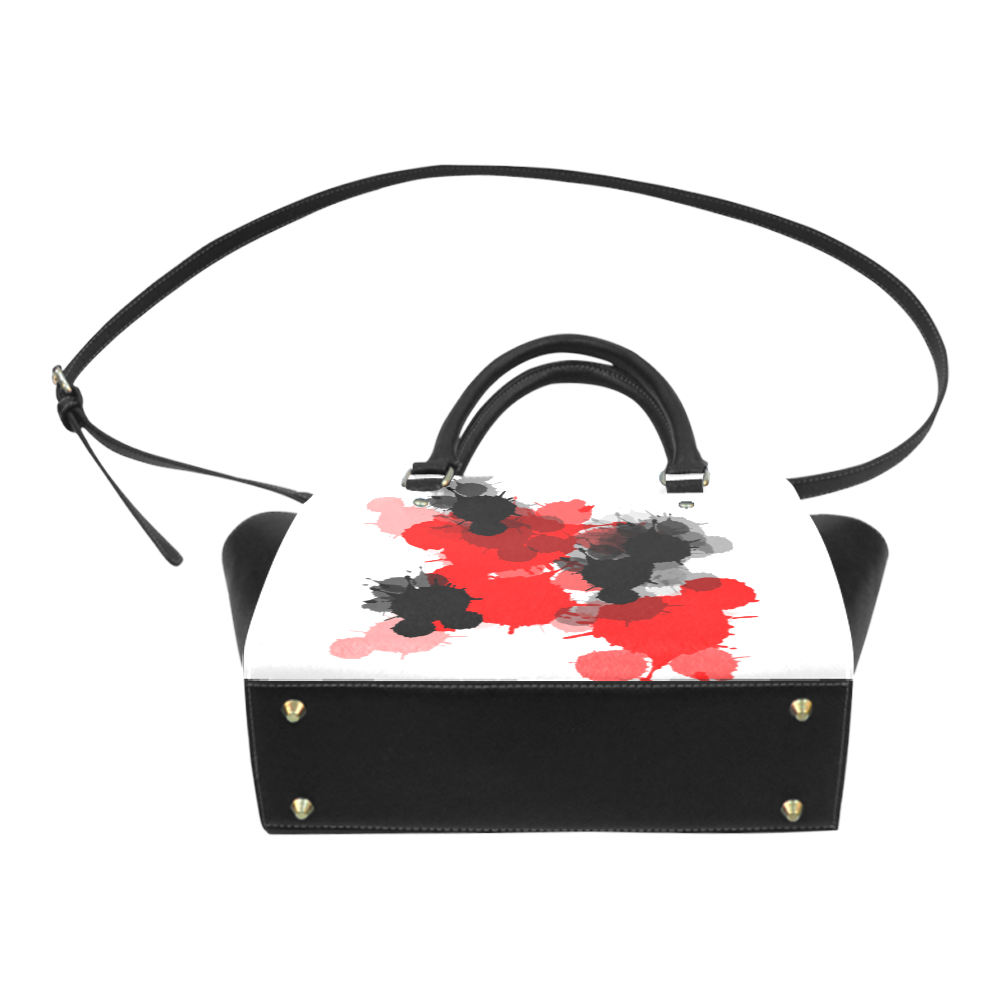 Ink Splatter Classic Shoulder Handbag (Model 1653)