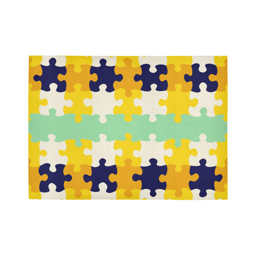 Puzzle pieces Area Rug7'x5'
