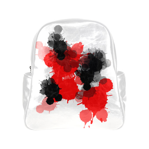 Ink Splatter Multi-Pockets Backpack (Model 1636)