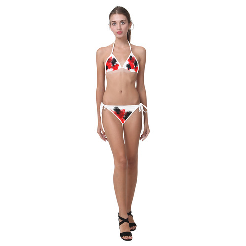 Ink Splatter Custom Bikini Swimsuit (Model S01)
