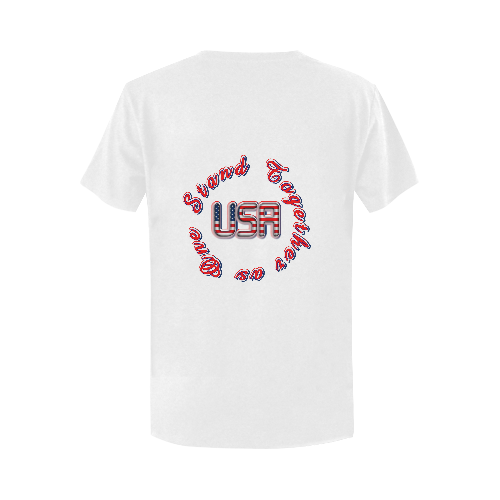 USA one Women's T-Shirt in USA Size (Two Sides Printing)