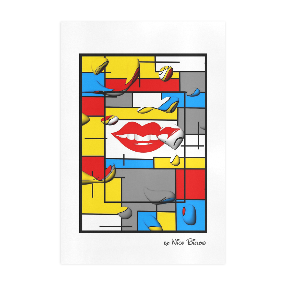 Lips by Nico Bielow Art Print 19‘’x28‘’