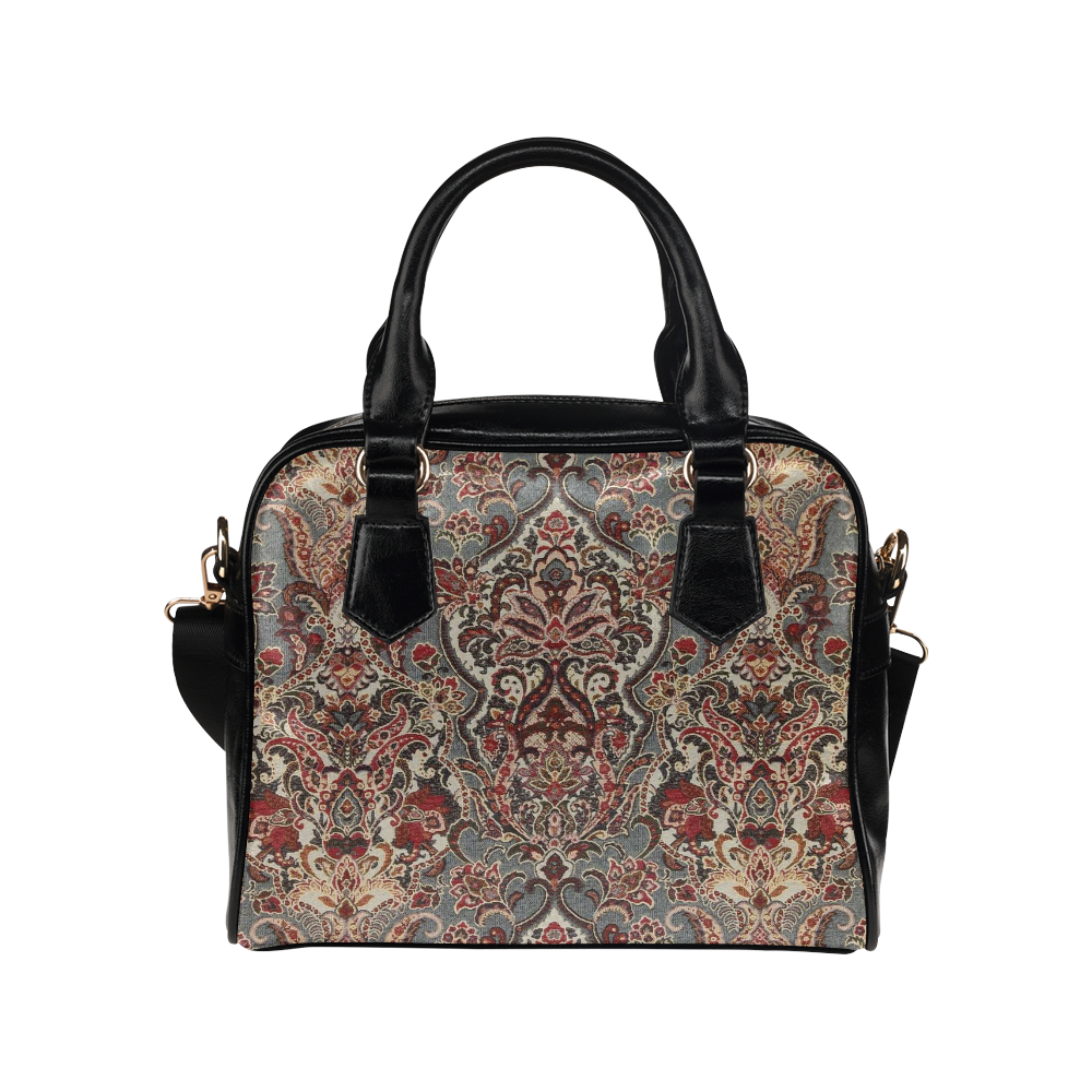 Vintage Floral Persian Rug Pattern Shoulder Handbag (Model 1634) | ID ...