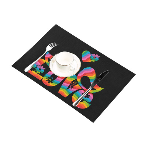 Love Birds with a Heart Placemat 12''x18''