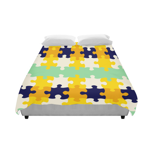 Puzzle pieces Duvet Cover 86"x70" ( All-over-print)
