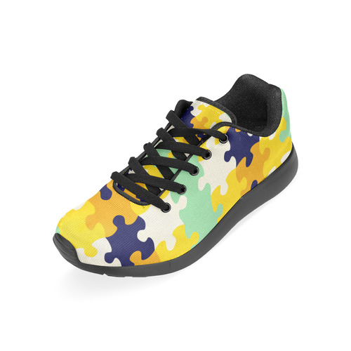 Puzzle pieces Men’s Running Shoes (Model 020)
