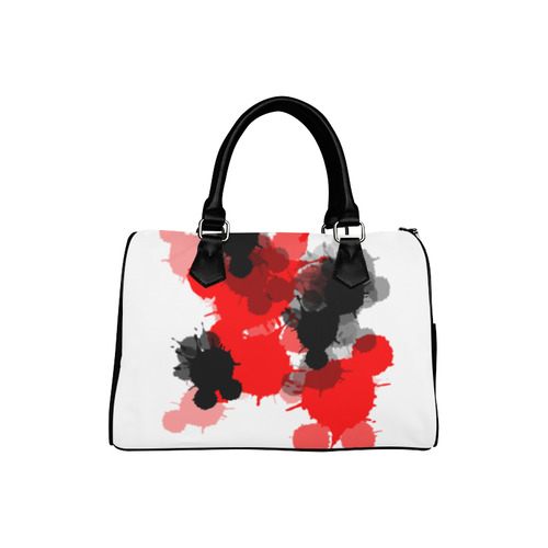 Ink Splatter Boston Handbag (Model 1621)