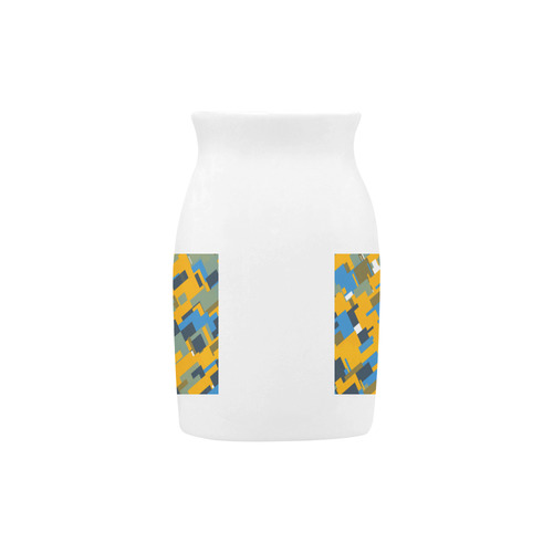 Blue yellow shapes Milk Cup (Large) 450ml