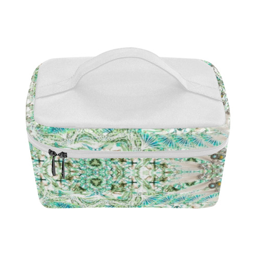 BUTTERFLY DANCE TEAL V Cosmetic Bag/Large (Model 1658)