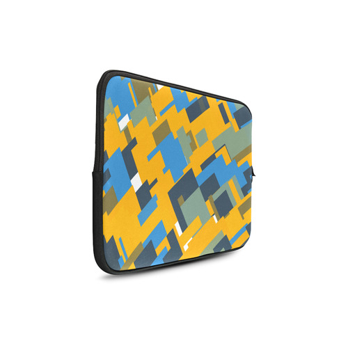 Blue yellow shapes Custom Sleeve for Laptop 17"