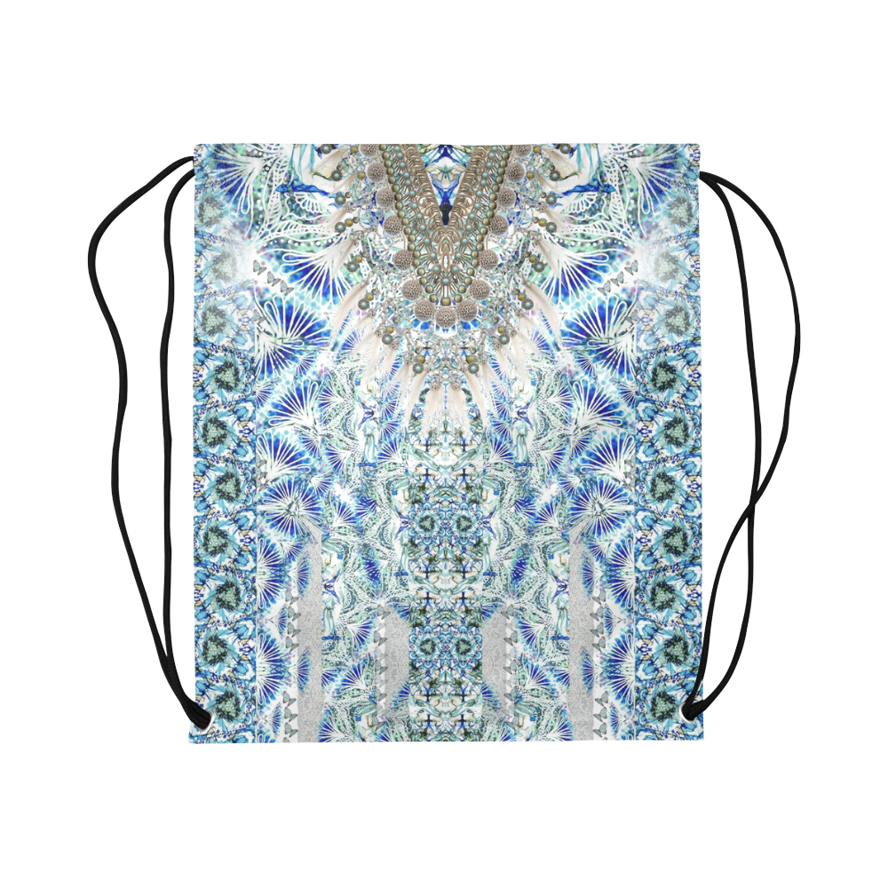 BUTTERFLY DANCE Large Drawstring Bag Model 1604 (Twin Sides)  16.5"(W) * 19.3"(H)