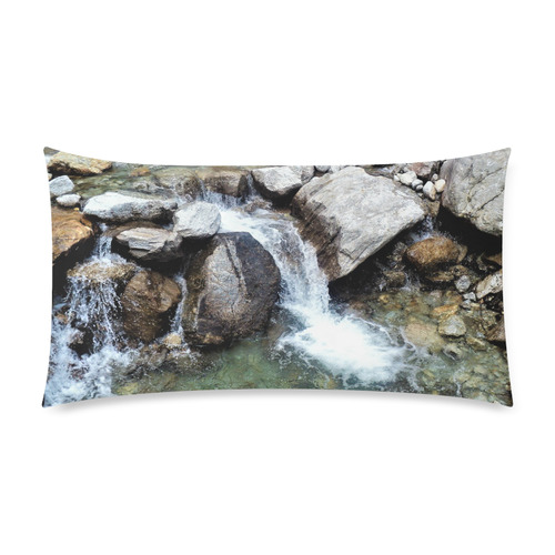 river Rectangle Pillow Case 20"x36"(Twin Sides)