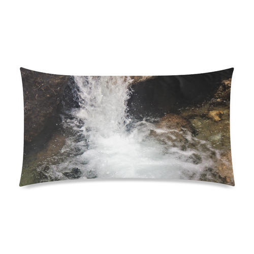 Water Rectangle Pillow Case 20"x36"(Twin Sides)