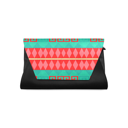 Rhombus stripes and other shapes Clutch Bag (Model 1630)