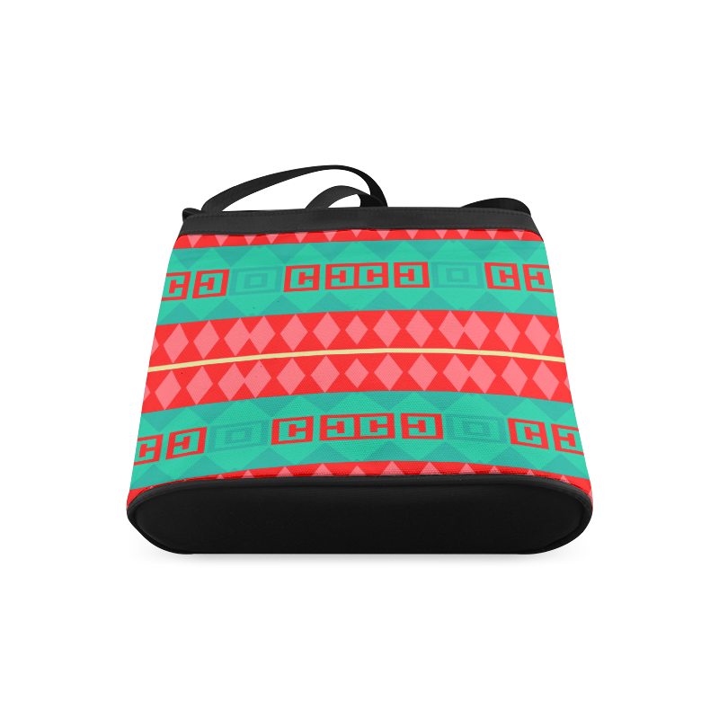 Rhombus stripes and other shapes Crossbody Bags (Model 1613)