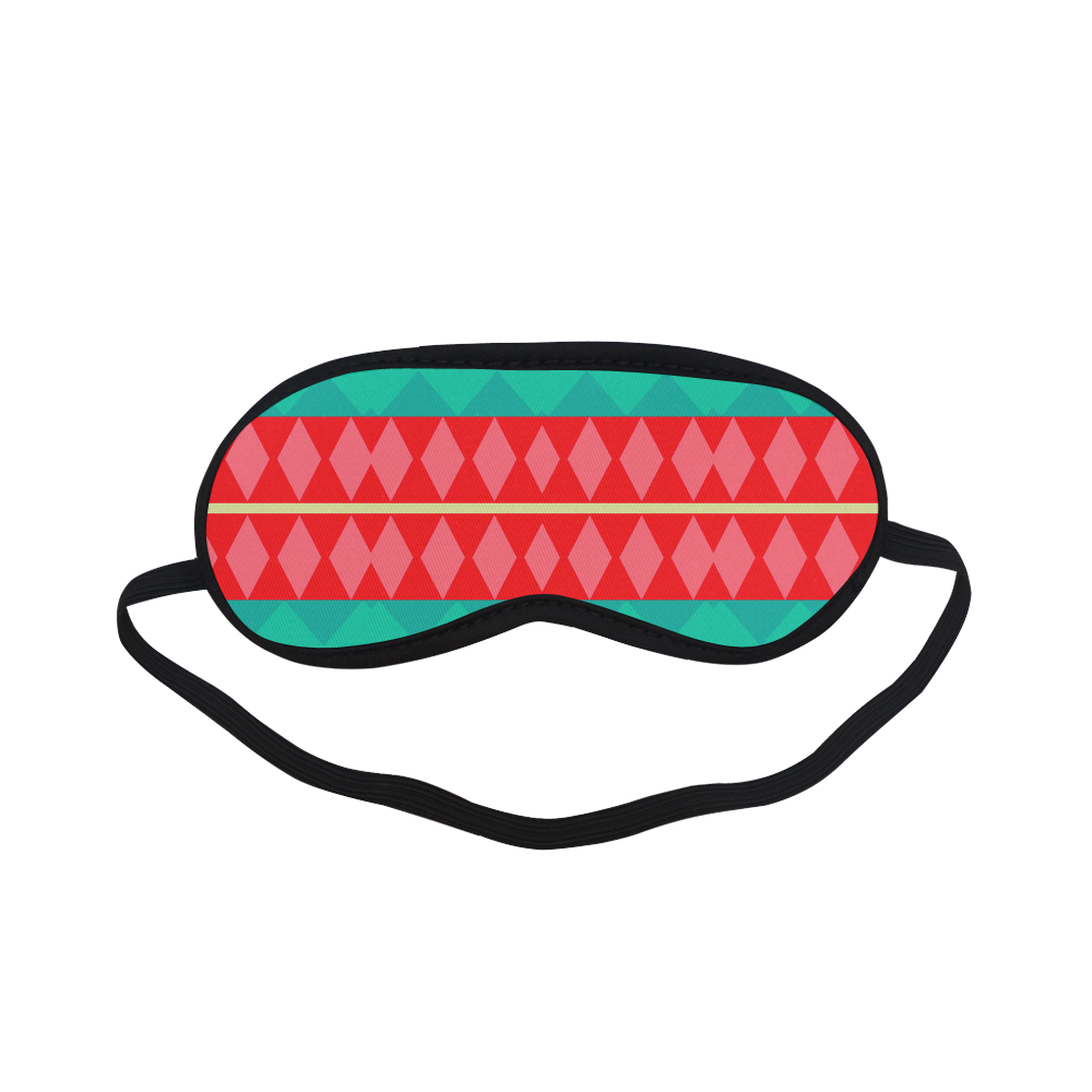 Rhombus stripes and other shapes Sleeping Mask
