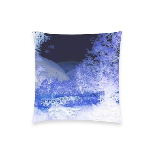 winter Custom  Pillow Case 18"x18" (one side) No Zipper