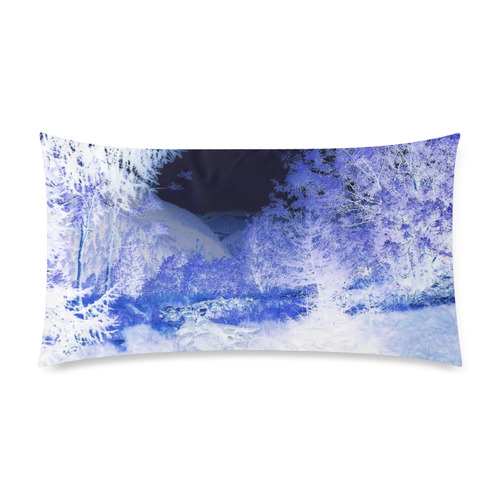 winter Rectangle Pillow Case 20"x36"(Twin Sides)
