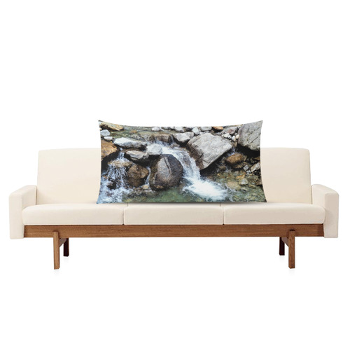 river Rectangle Pillow Case 20"x36"(Twin Sides)