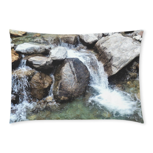 river Custom Rectangle Pillow Case 20x30 (One Side)