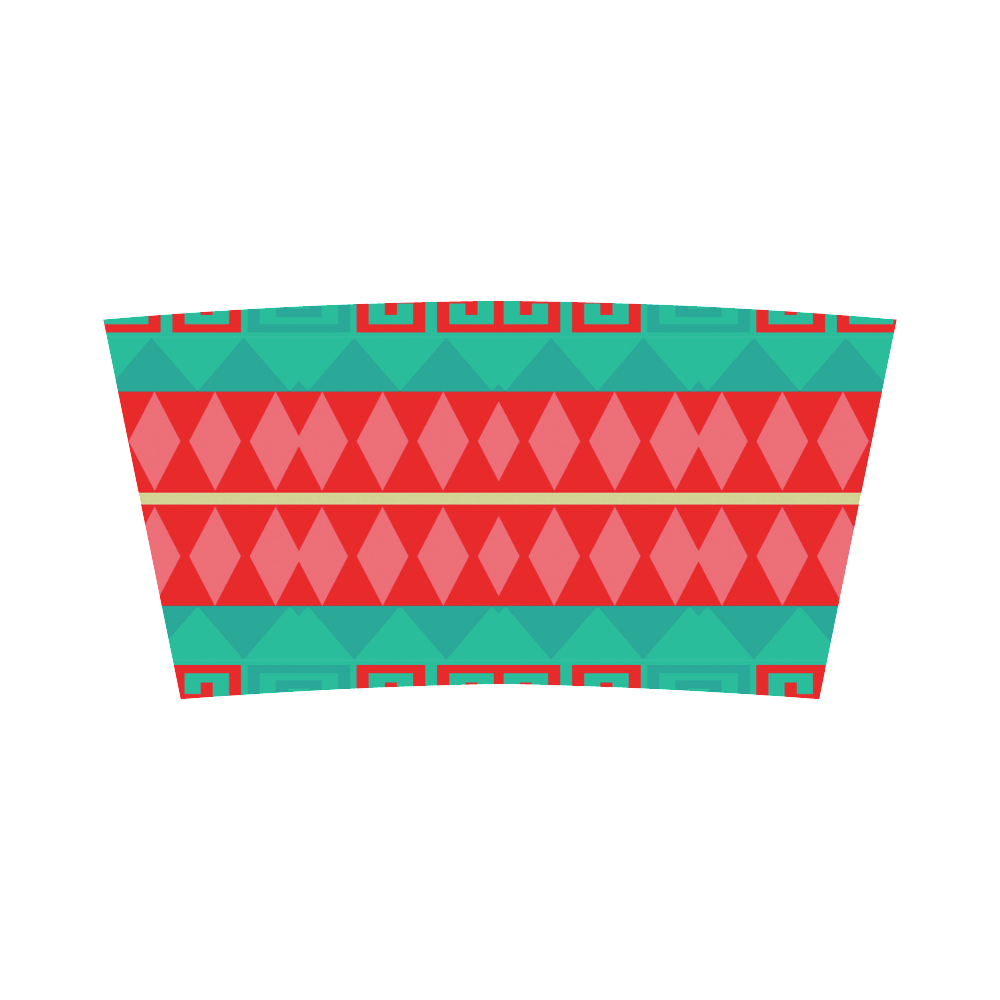 Rhombus stripes and other shapes Bandeau Top