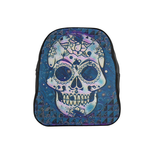 funky Skull C by Jamcolors School Backpack (Model 1601)(Small)