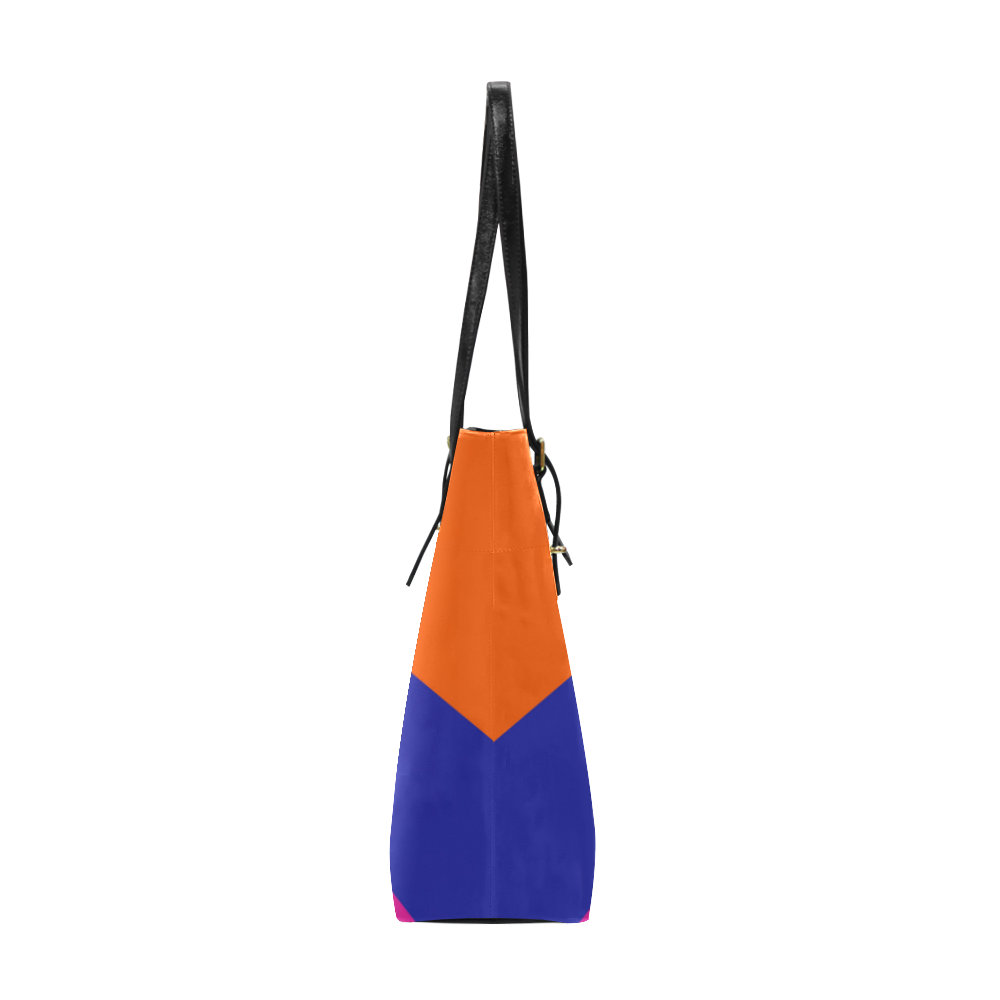 Shoulderbag, Black, Pink, Blue & Orange Euramerican Tote Bag/Small (Model 1655)