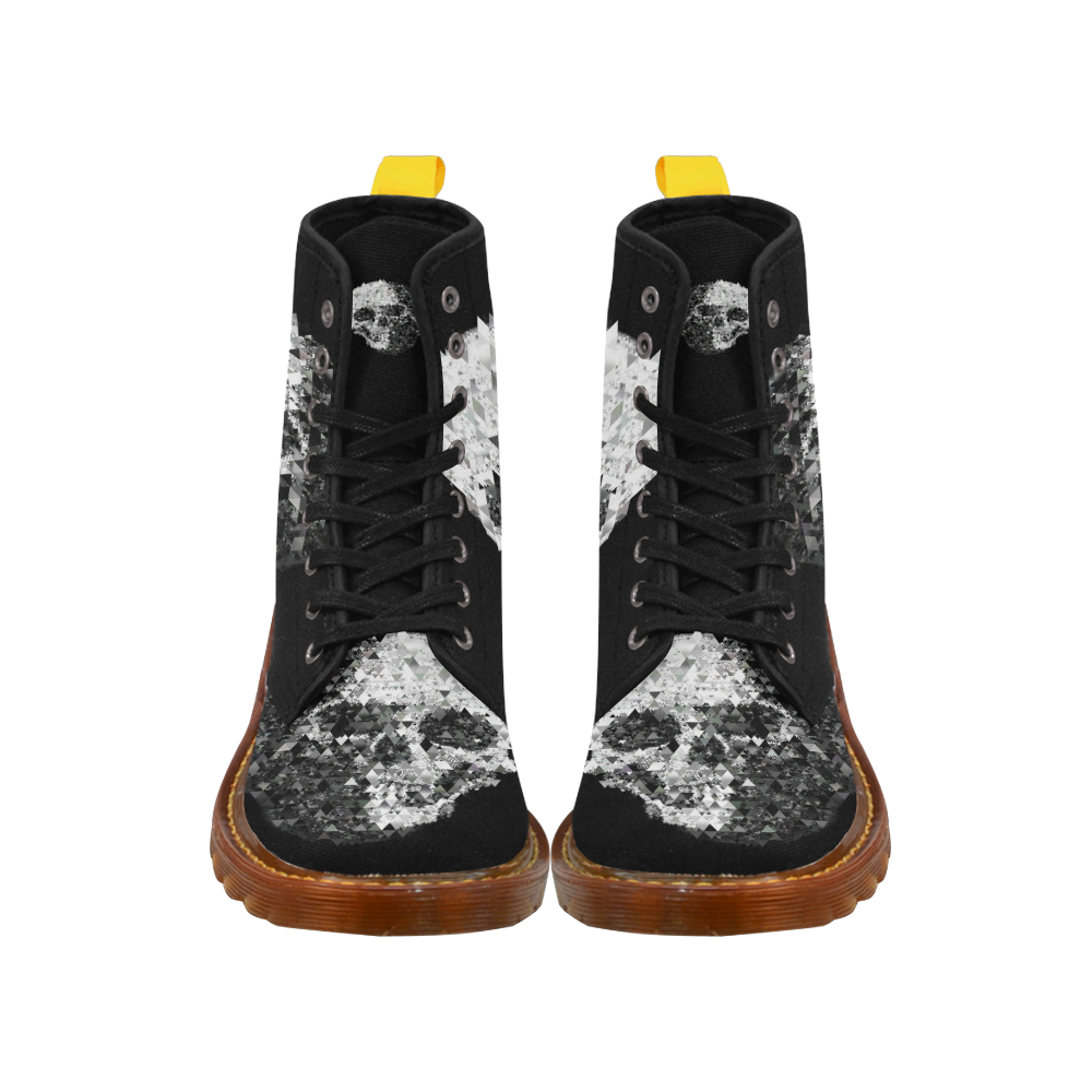 Diamond Pyramid Skulls Martin Boots For Men Model 1203H