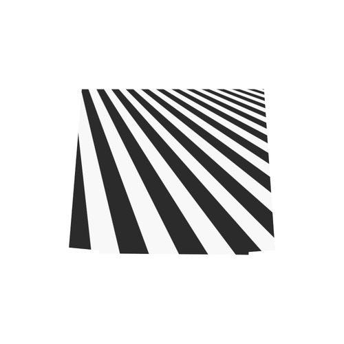 Diagonal Stripes, Black & White Euramerican Tote Bag/Small (Model 1655)