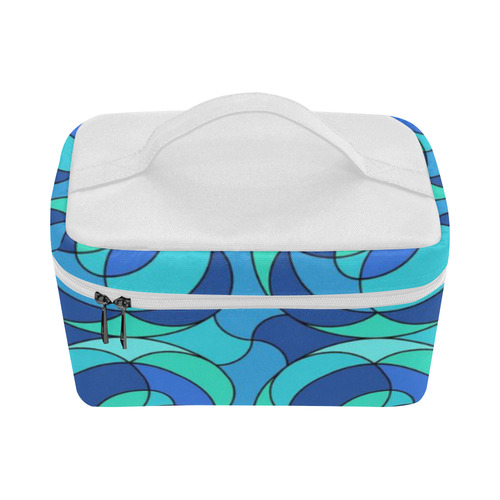 Retro Pattern 1973 C by JamColors Cosmetic Bag/Large (Model 1658)