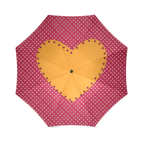 elegant-heart Foldable Umbrella (Model U01)