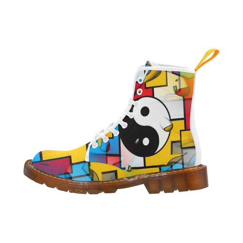 Yin and Yang Popart by Nico Bielow Martin Boots For Men Model 1203H