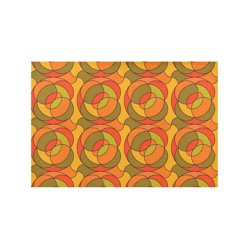 Retro Pattern 1973 H by JamColors Placemat 12''x18''