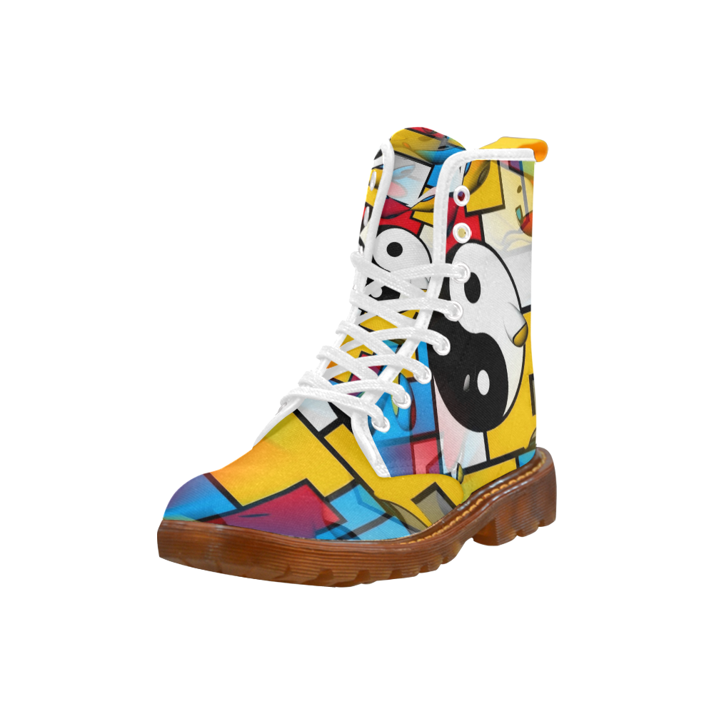 Yin and Yang Popart by Nico Bielow Martin Boots For Men Model 1203H