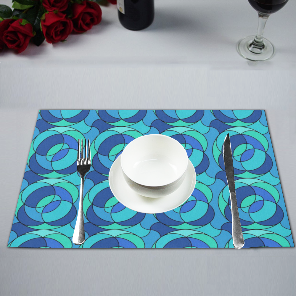 Retro Pattern 1973 C by JamColors Placemat 12''x18''