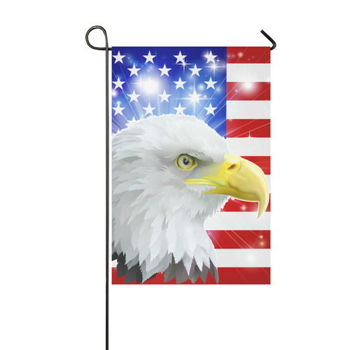American eagle flag Garden Flag 12‘’x18‘’（Without Flagpole）
