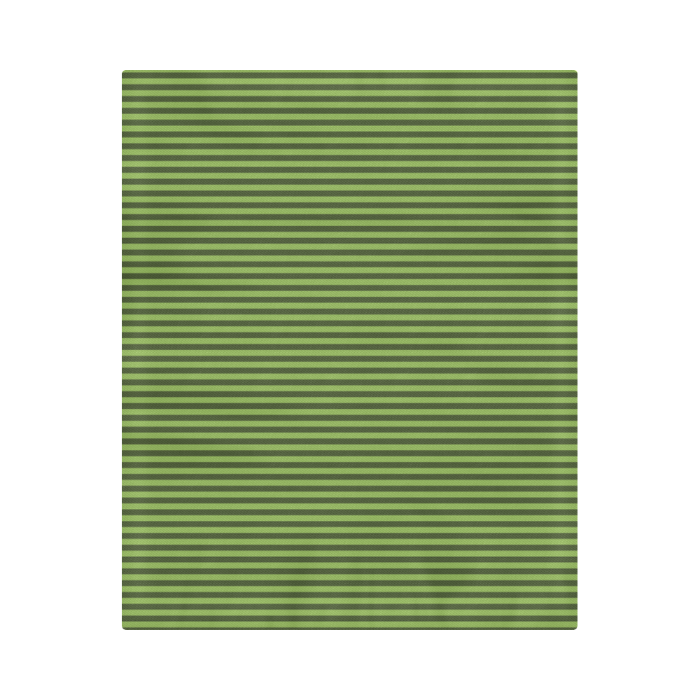 Green Stripes Duvet Cover 86"x70" ( All-over-print)