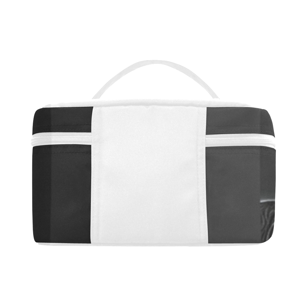 Lovely Buddy Black and White Lunch Bag/Large (Model 1658)
