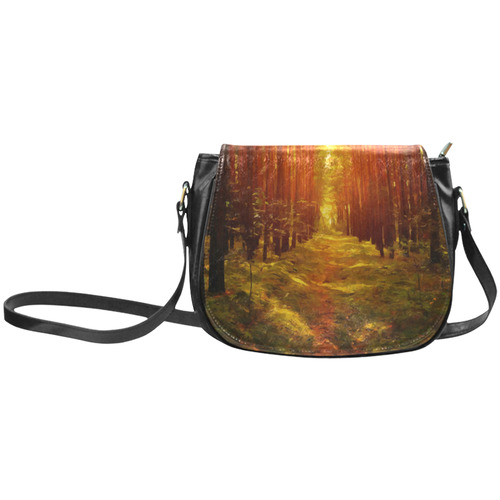 Light in the Forest Modern Landscape Classic Saddle Bag/Small (Model 1648)