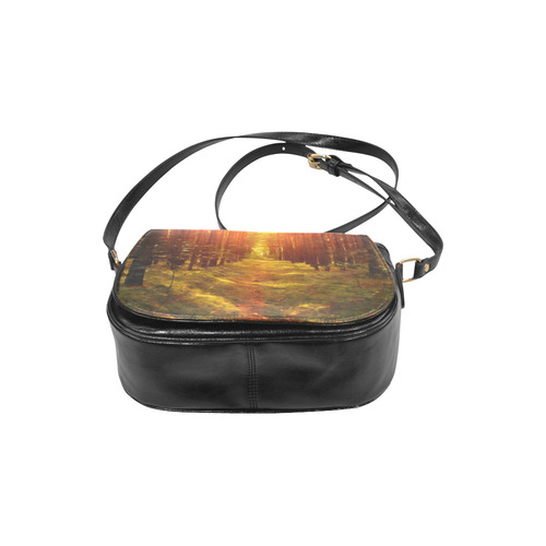 Light in the Forest Modern Landscape Classic Saddle Bag/Small (Model 1648)